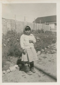 Image: School girl outside MacMillan's School